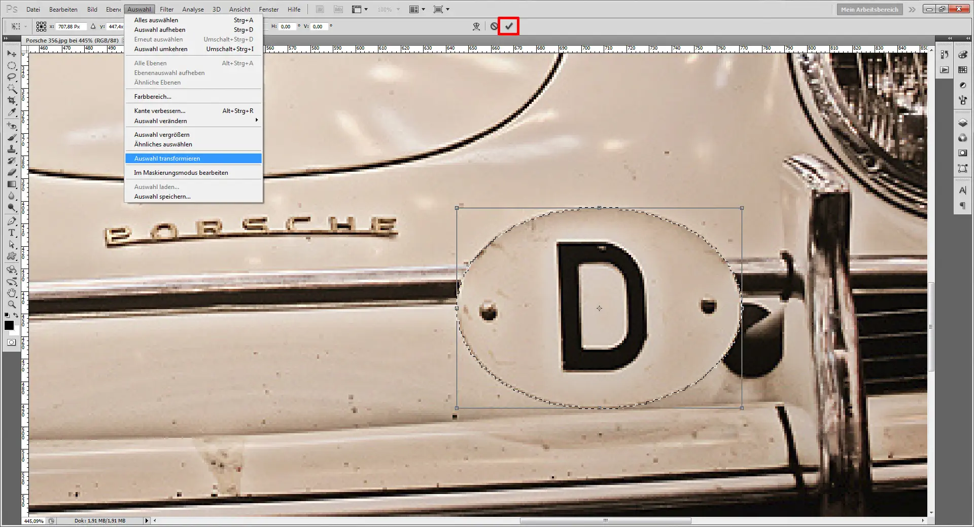  Photoshop Tutorial: Weißes Porsche Auto