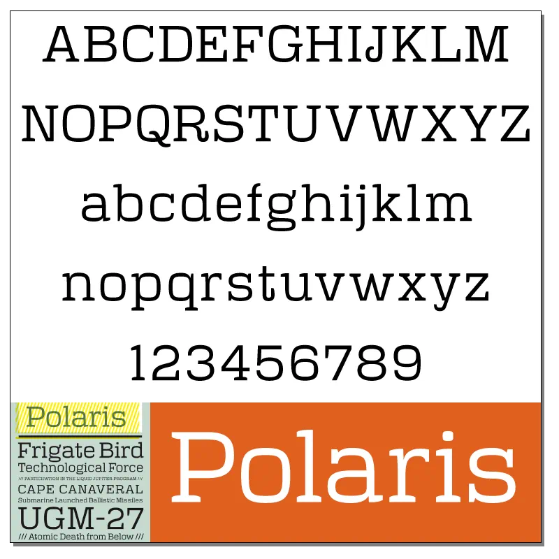 Polaris Font by Felix Braden