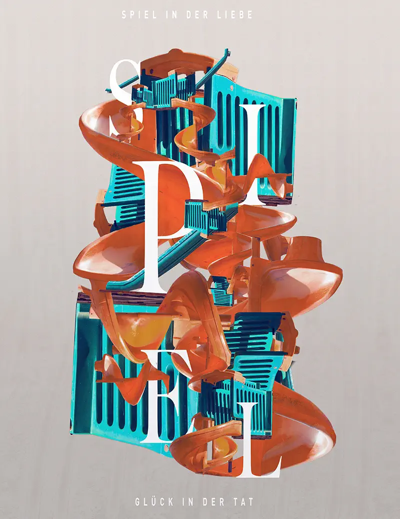 Postergestaltung Beispiel 4 Postergestaltung "Spiel" beispiel