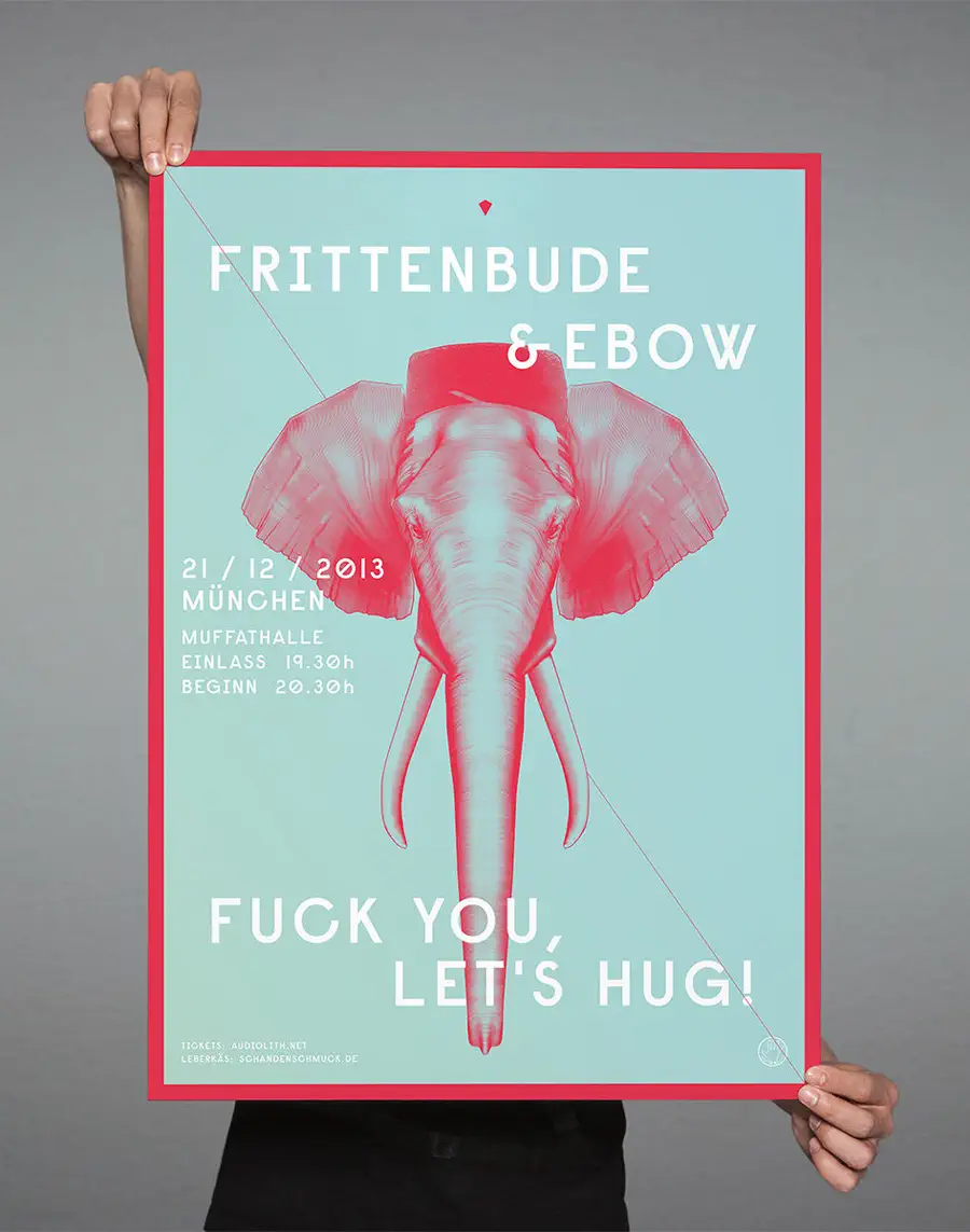 Postergestaltung Beispiel 7 Postergestaltung "Frittenbude & Ebow" beispiel