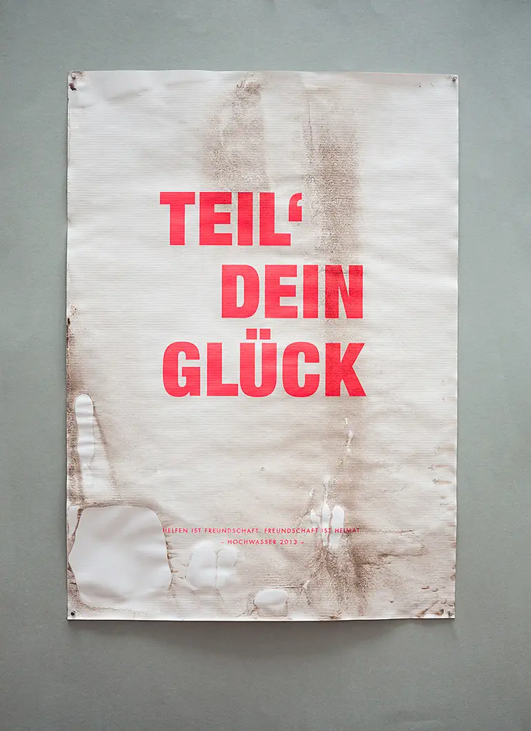 Postergestaltung Beispiel 8 Postergestaltung "Teil' dein Glück" beispiel