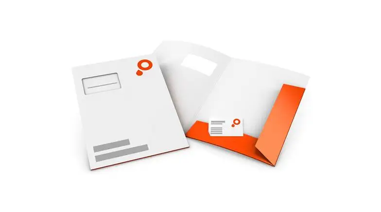 100 Mappen mit 2 Laschen mit Fenster