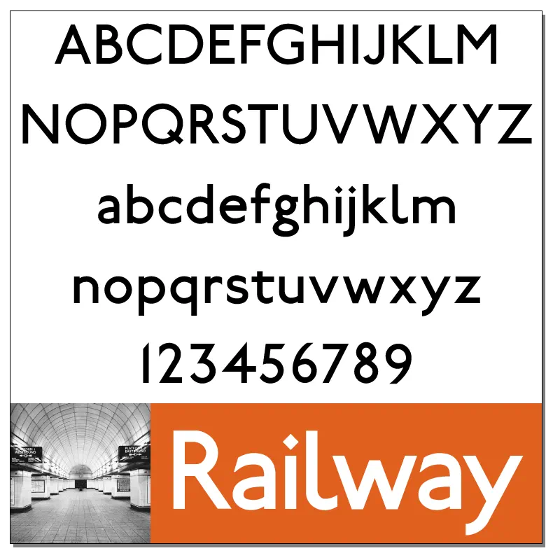 Railway Sans Font by Greg Fleming