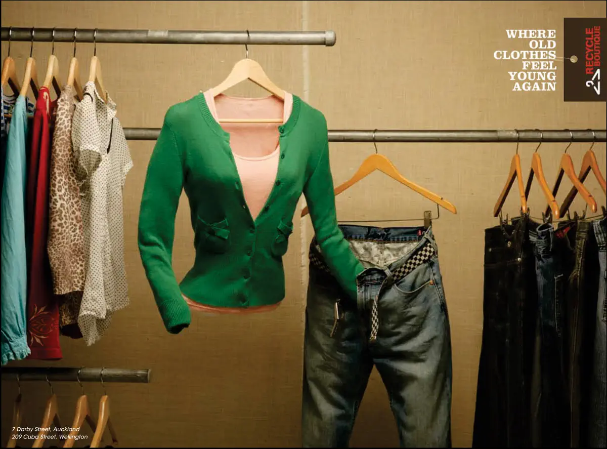 Recycle Boutique werbung