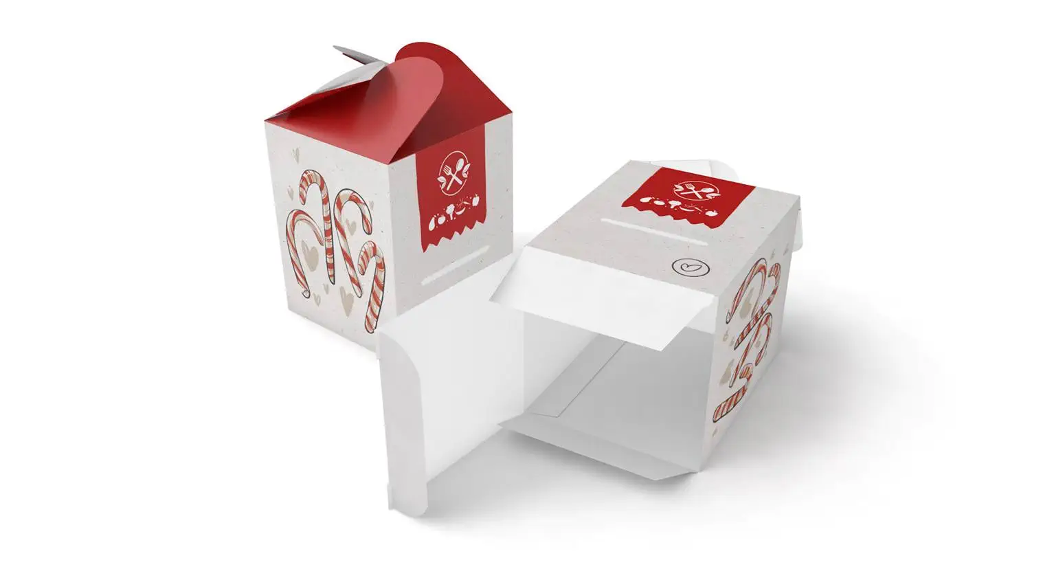 Schleifenverpackung 4-eckig