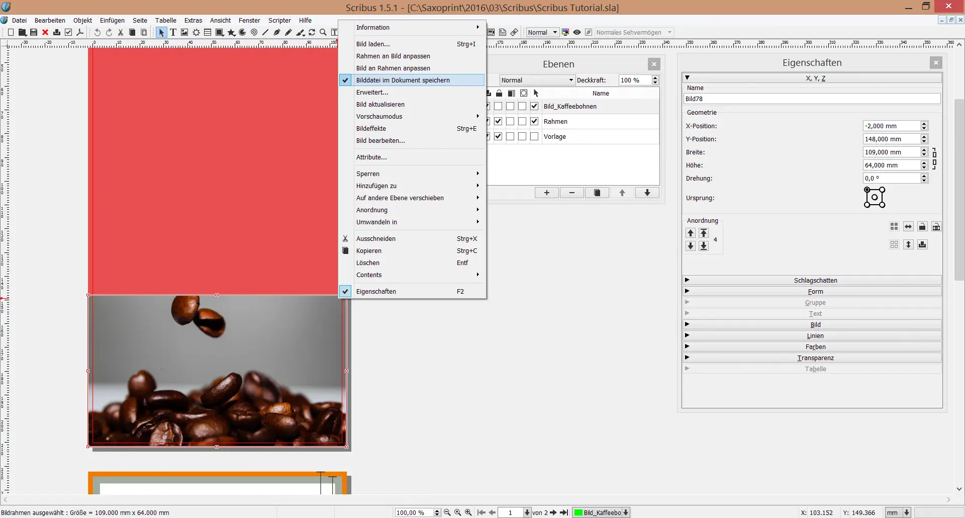Scribus Tutorial 8 Scribus Tutorial 8
