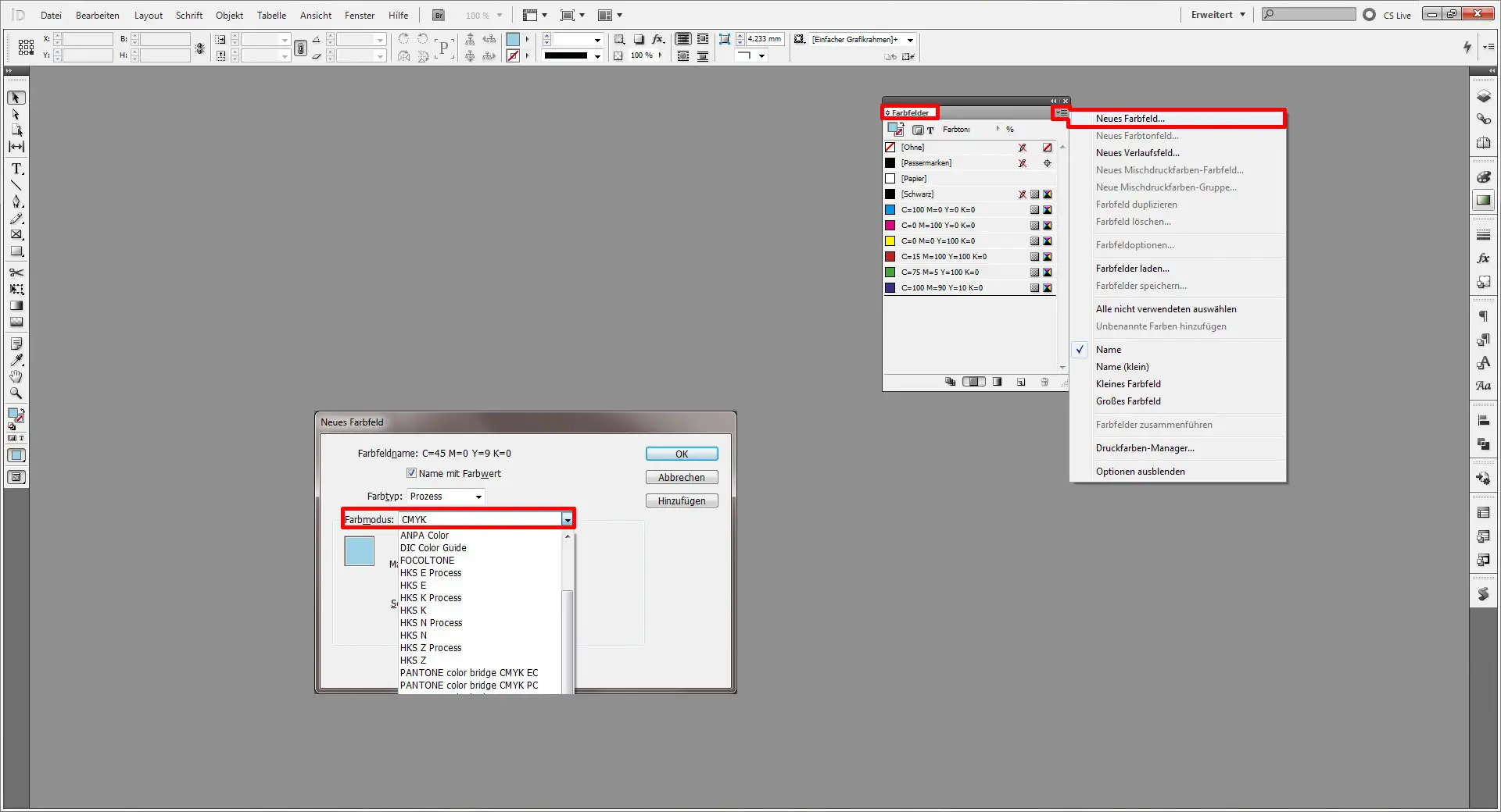 Sonderfarben anlegen 01 Sonderfarben anlegen in InDesign (1)