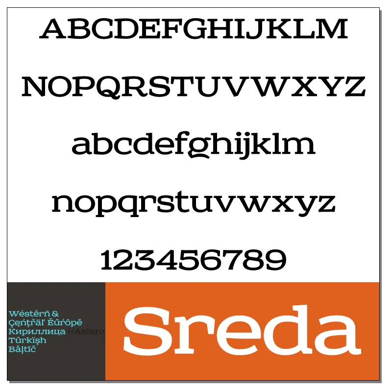 Sreda Font by Elena Kowalski