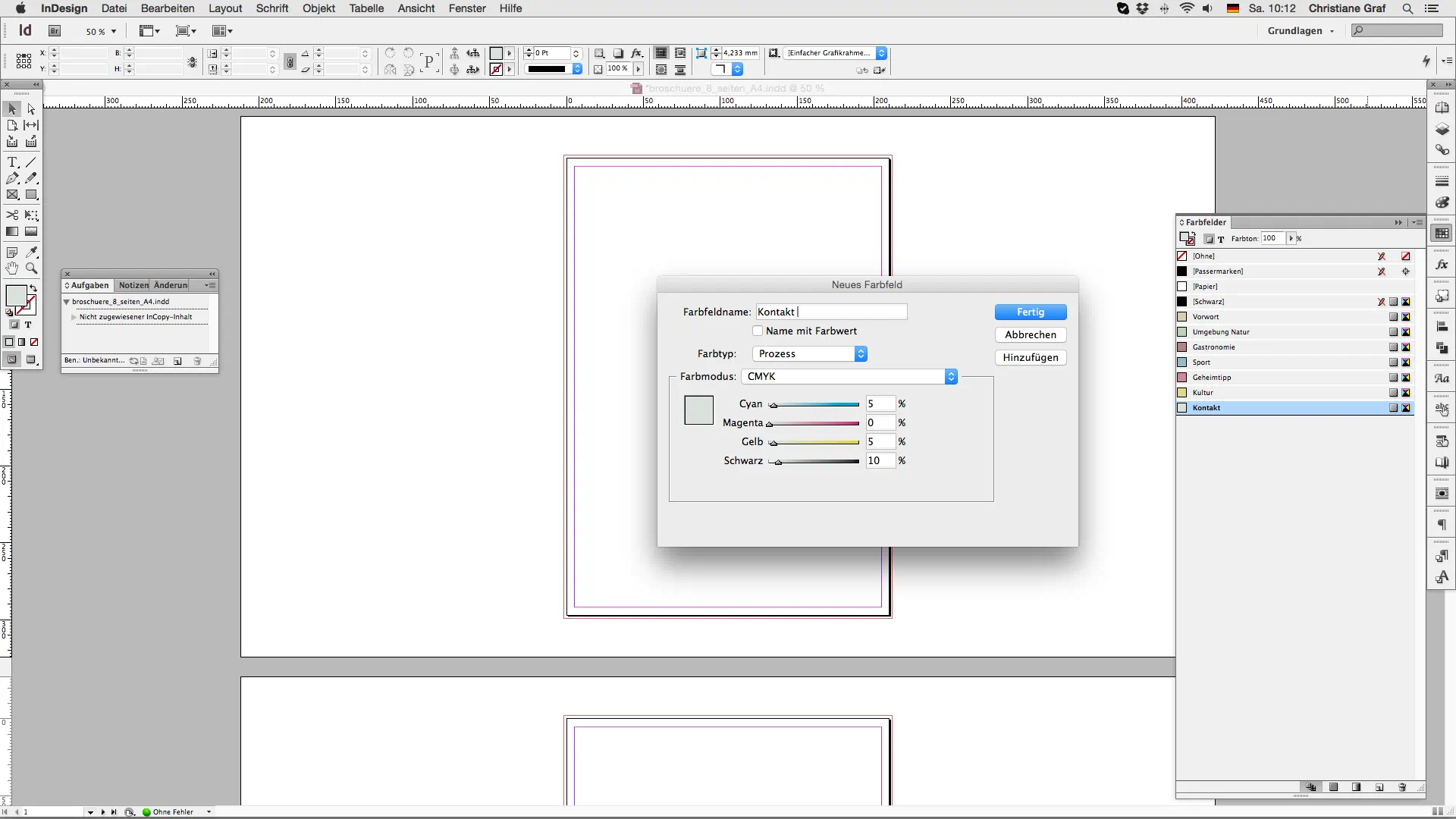 Step 3 Broschüre erstellen Farben definieren Step 3 Broschüre erstellen Farben definieren