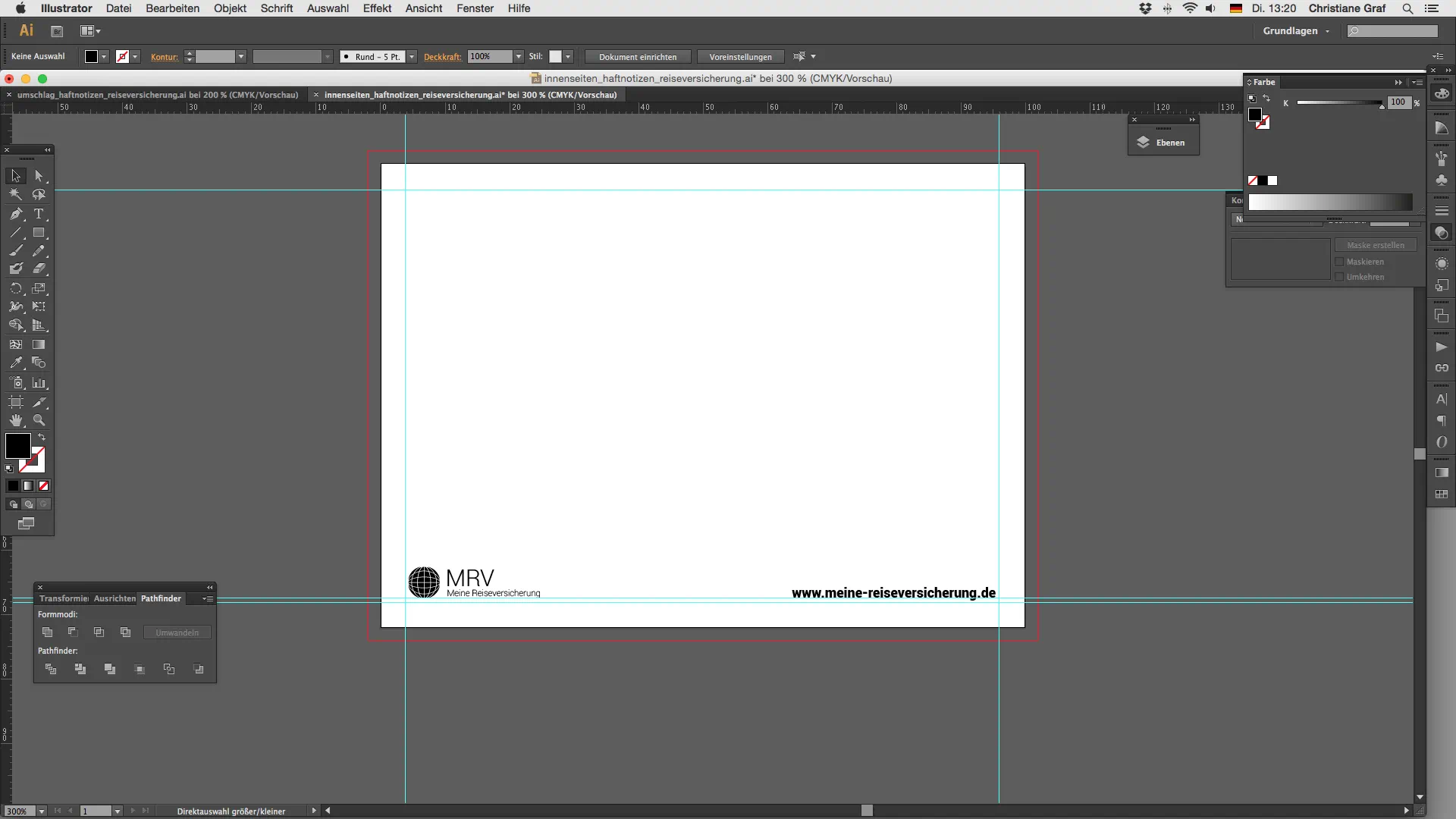 Haftnotizen Innenteil gestalten