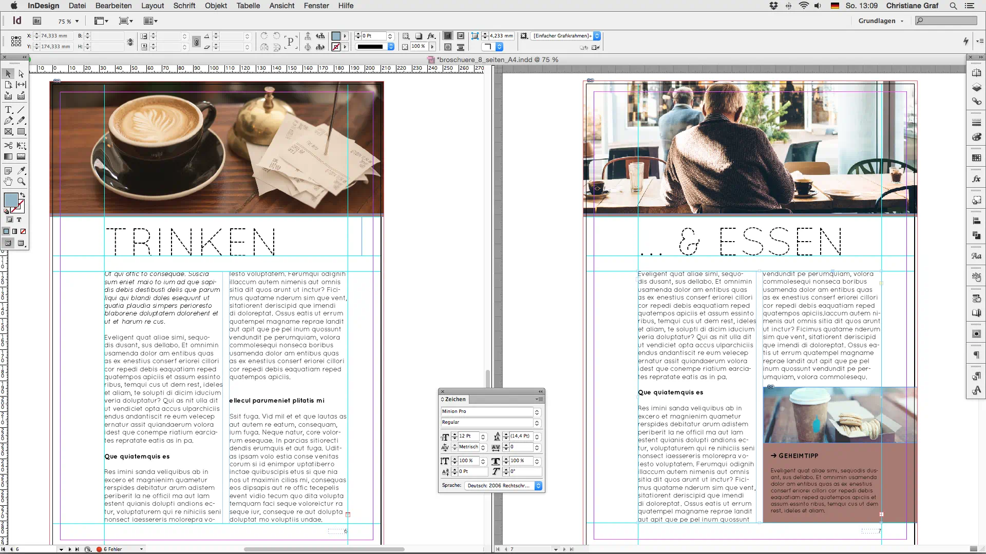 Step 5 Broschüre erstellen Inhalte platzieren Step 5 Broschüre erstellen Inhalte platzieren