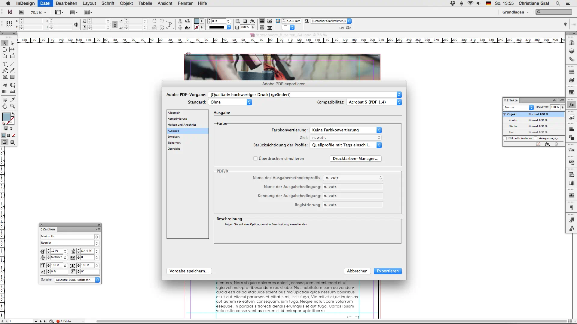 Step 7 Broschüre erstellen Ausgabe Reiter Ausgabe Step 7 Broschüre erstellen Ausgabe Reiter Ausgabe