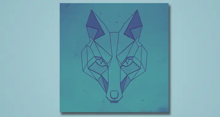 Aufkleber design Idee "Wölf"