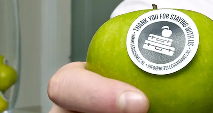 Sticker Design 20 Aufkleber design Idee "Apfel"