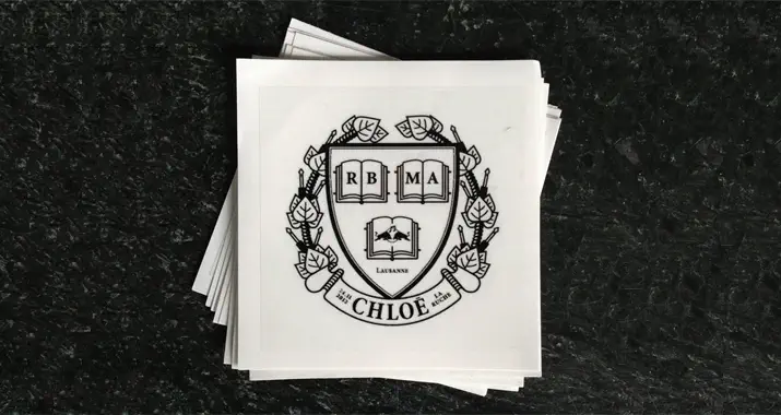 Sticker Design 26 neu Aufkleber design Idee \"Chloé\"