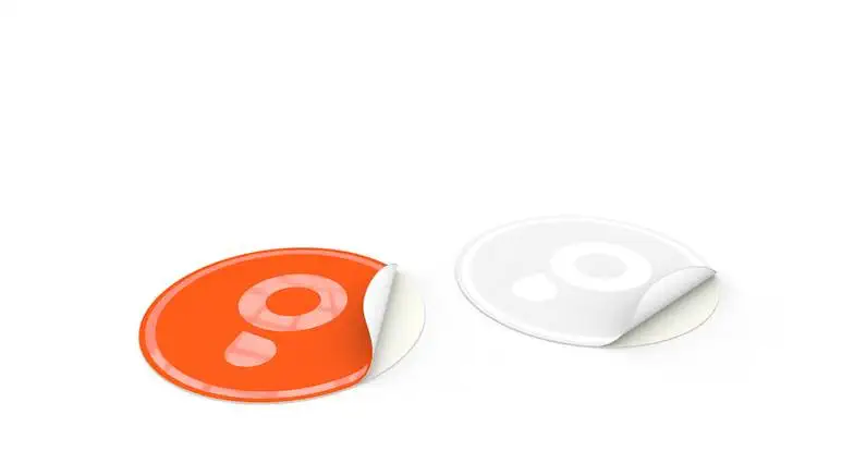 250 Aufkleber mit UV-Lack