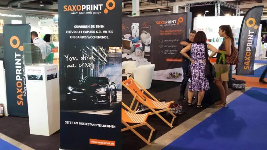Suisse Emex SAXOPRINT Messeauftritt Suisse Emex SAXOPRINT Messeauftritt