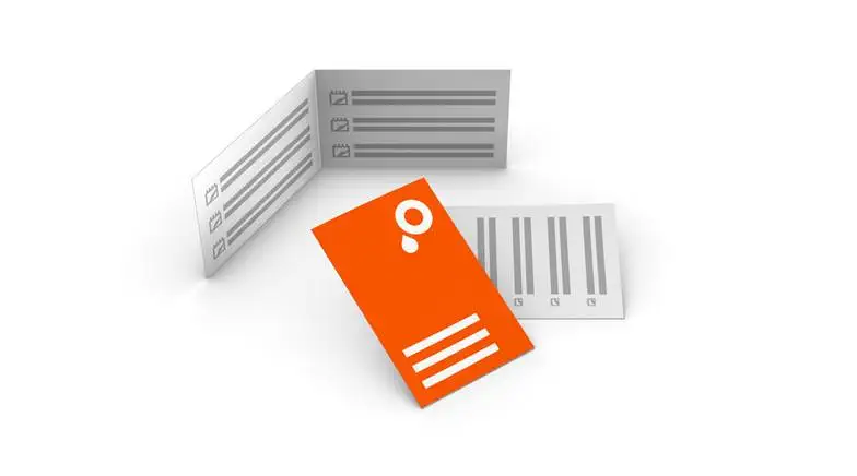 Terminkarten mit Cellophanierung