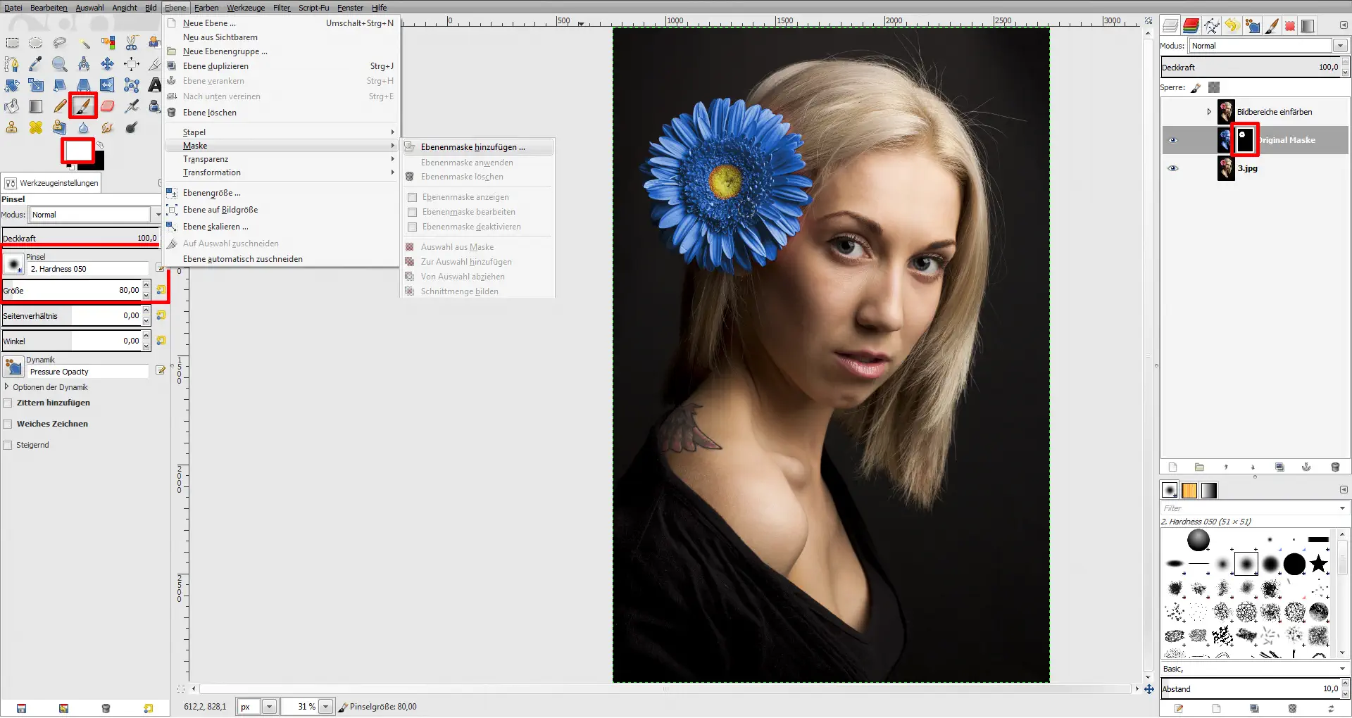 Tutorial Farbe ändern GIMP (4)