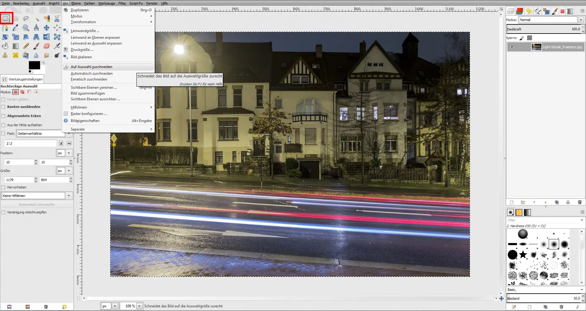 Tutorial GIMP Bildbearbeitung