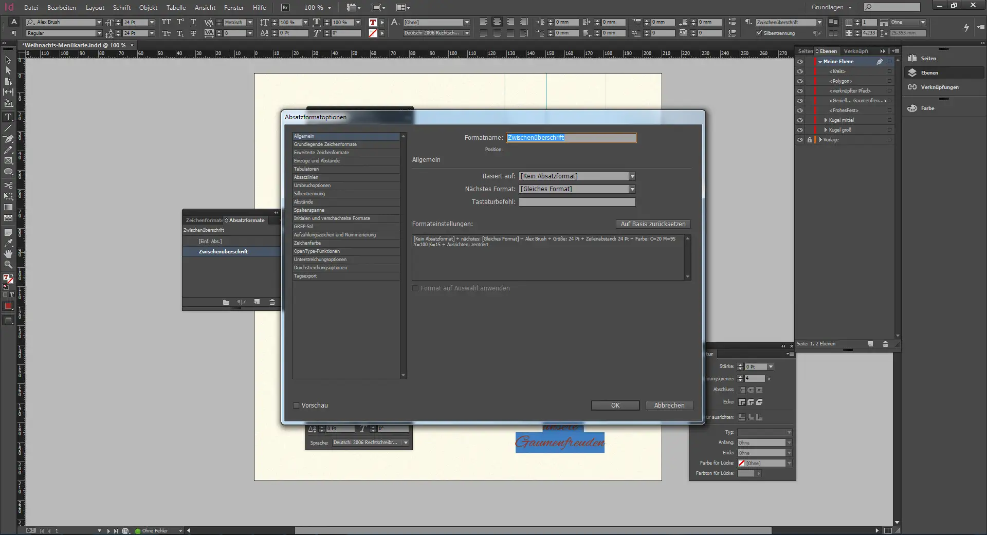 Tutorial Menuekarte Weihnachten Tutorial Menuekarte Weihnachten
