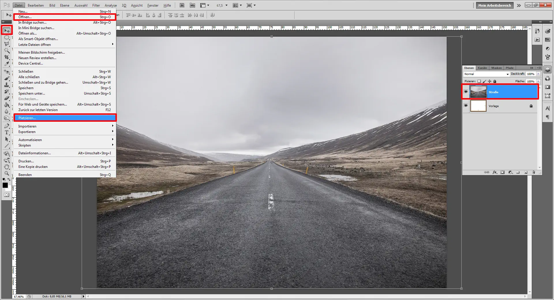 Tutorial Polyscape 01 Gestalte ein Polyscape Design mit Photoshop (2)