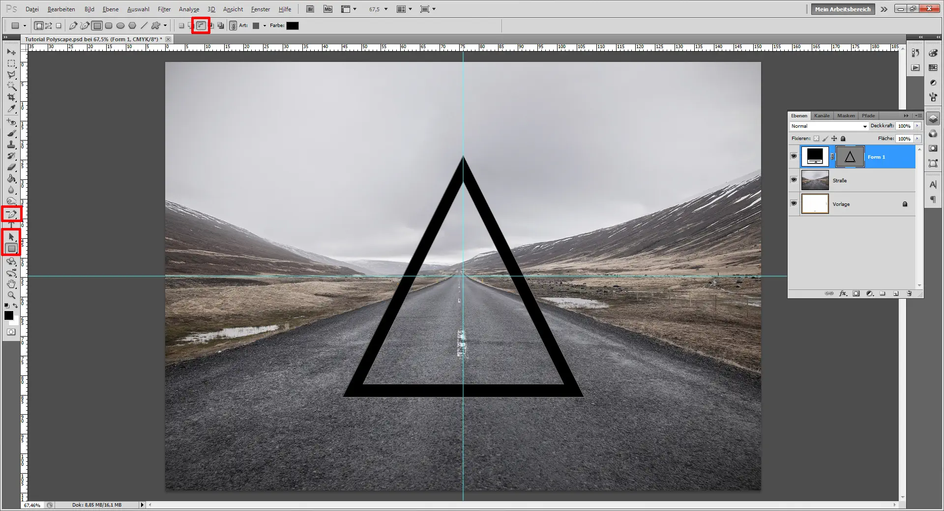 Tutorial Polyscape 04 Gestalte ein Polyscape Design mit Photoshop (5)