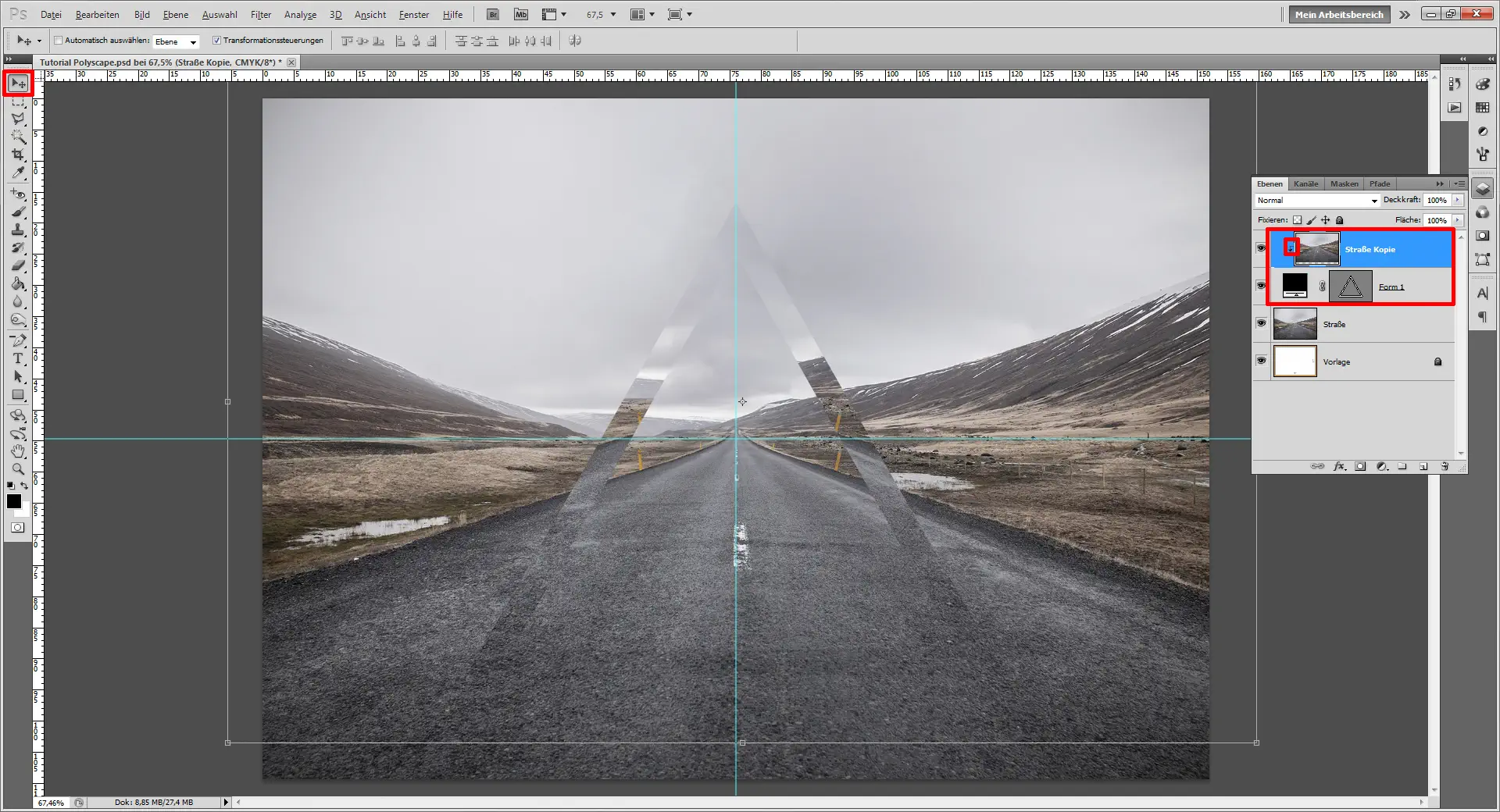 Tutorial Polyscape 05 Gestalte ein Polyscape Design mit Photoshop (6)