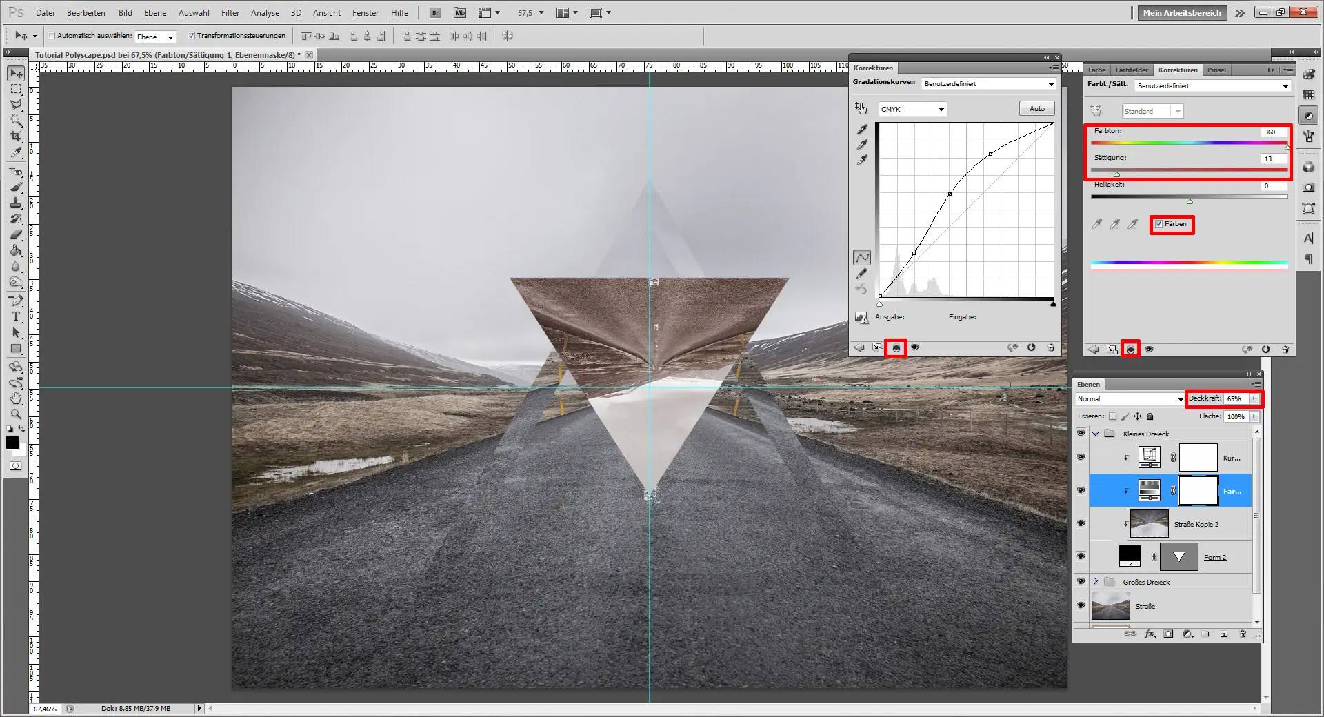 Tutorial Polyscape 07 Gestalte ein Polyscape Design mit Photoshop (8)
