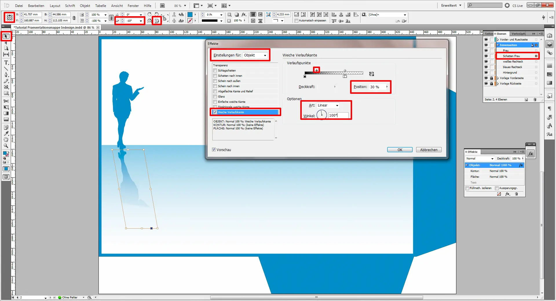 Tutorial Präsentationsmappe InDesign 13