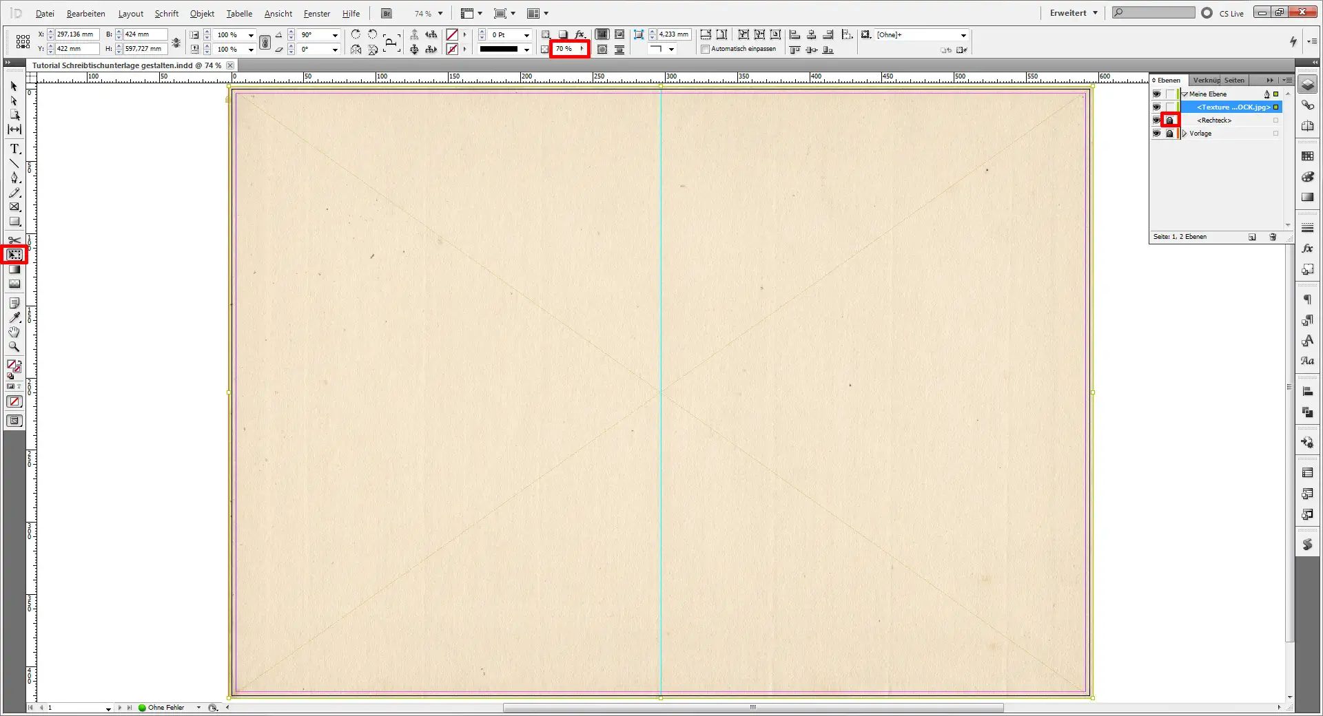 Tutorial Schreibtischunterlage gestalten