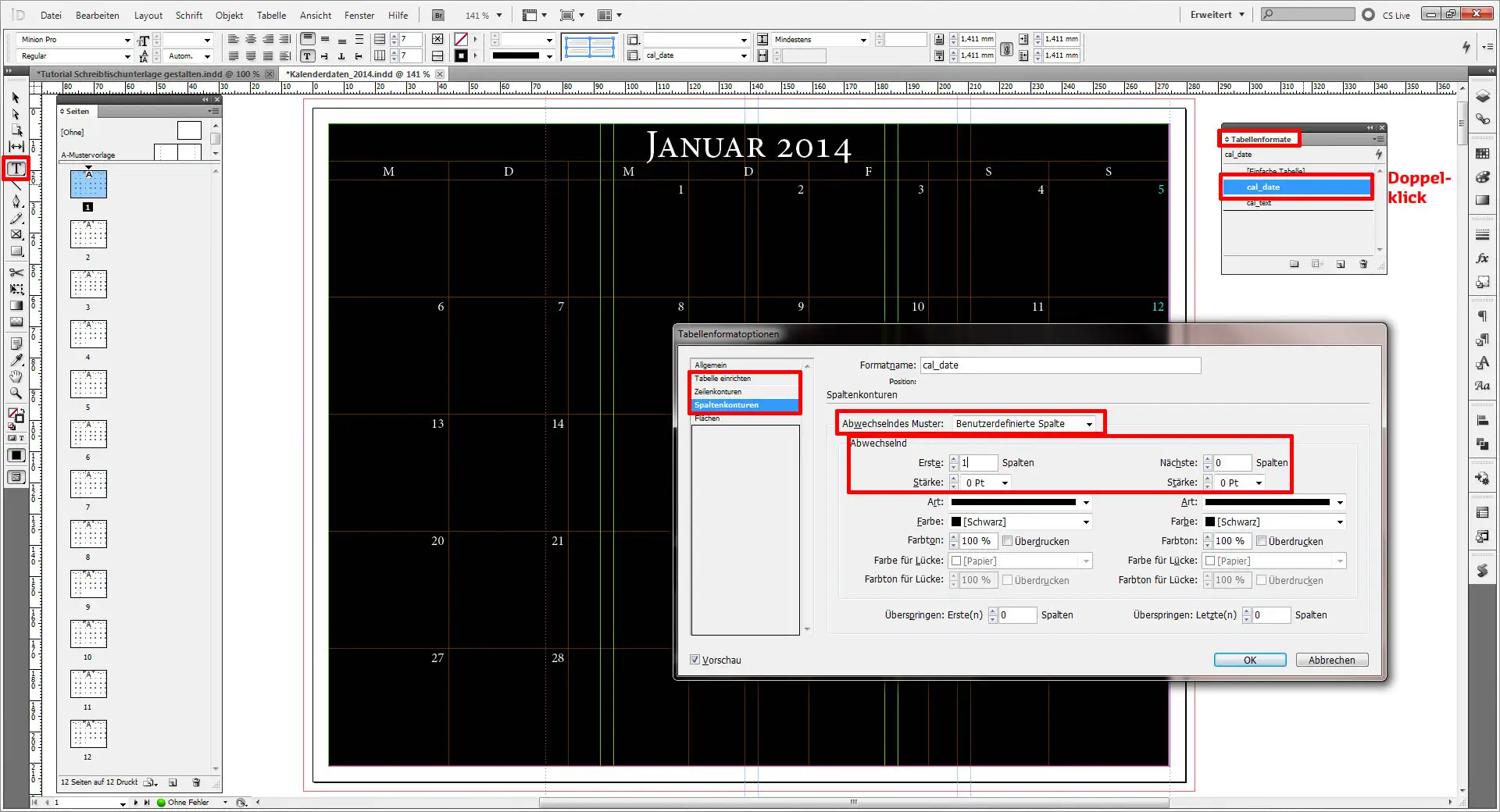 Tutorial Schreibtischunterlage gestalten
