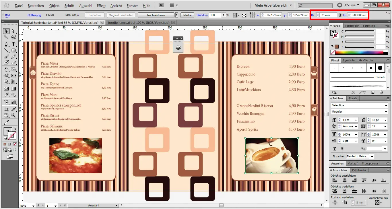Tutorial Speisekarten Tutorial Speisekarten