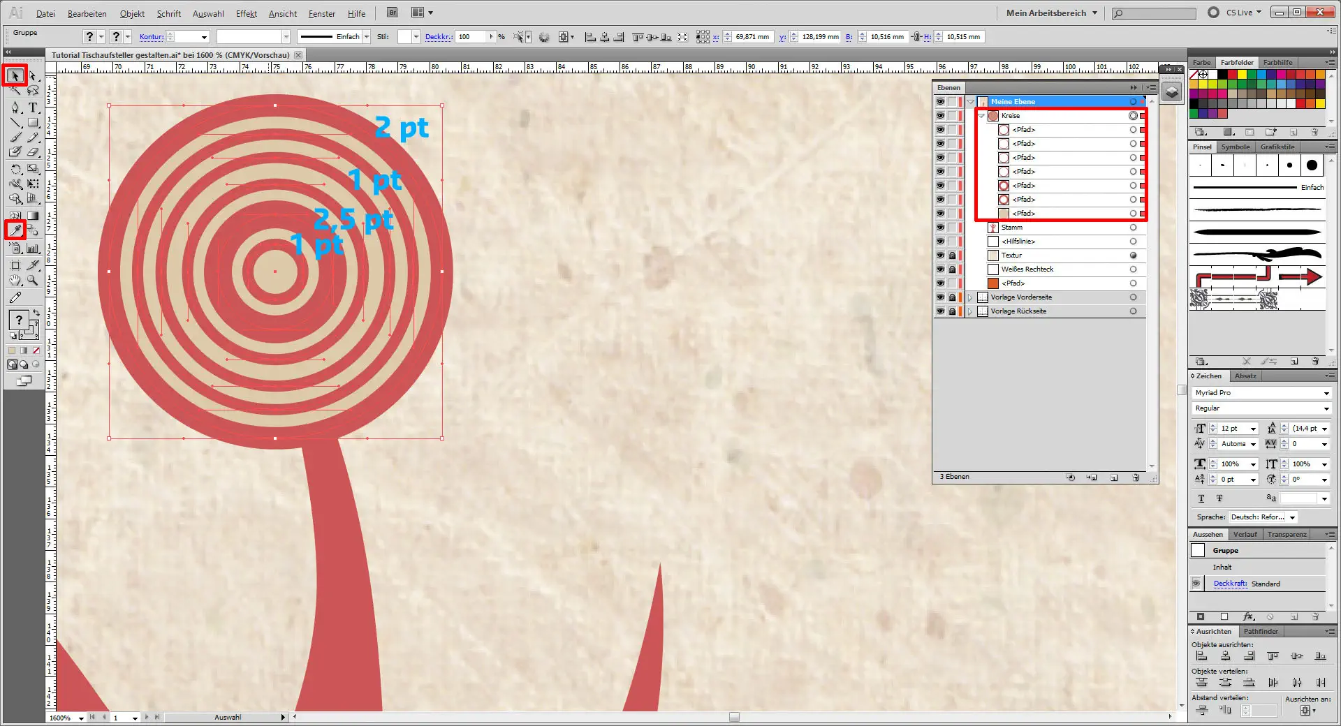 Tutorial Tischaufsteller gestalten 4