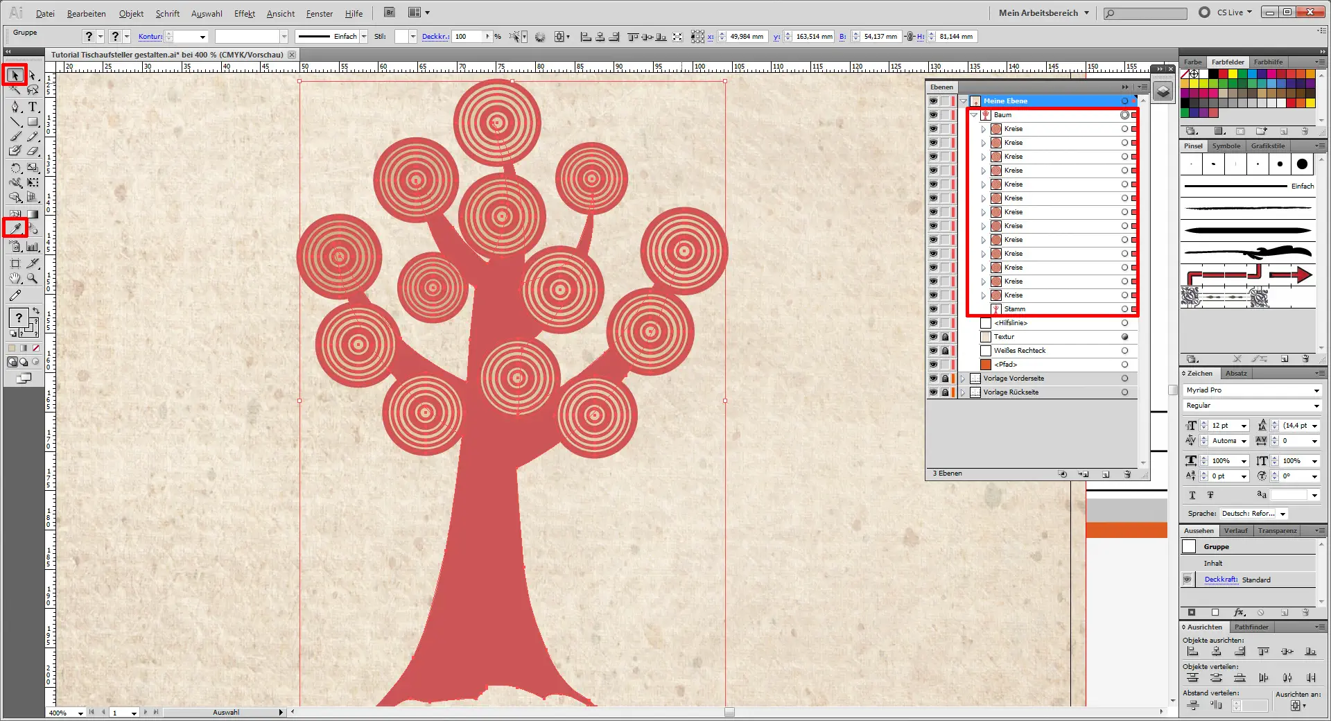 Tutorial Tischaufsteller gestalten 5