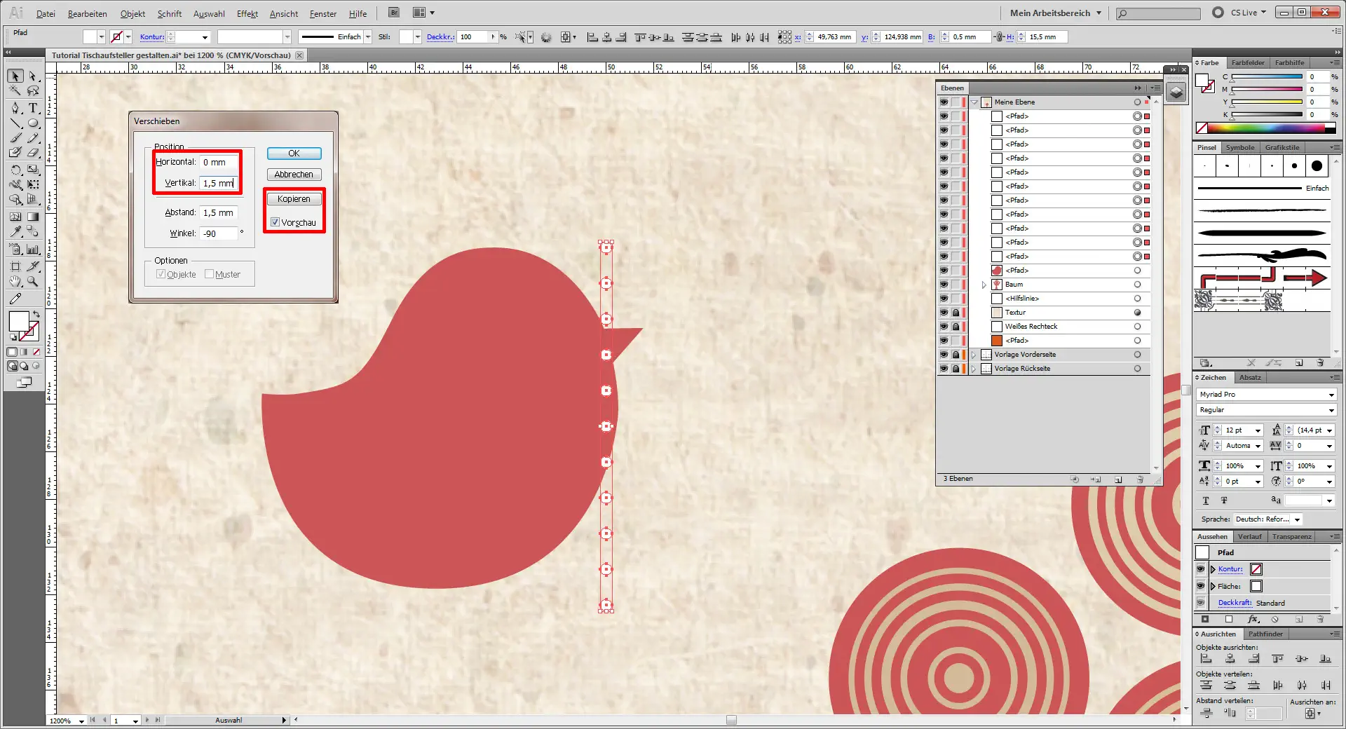 Tutorial Tischaufsteller gestalten 7