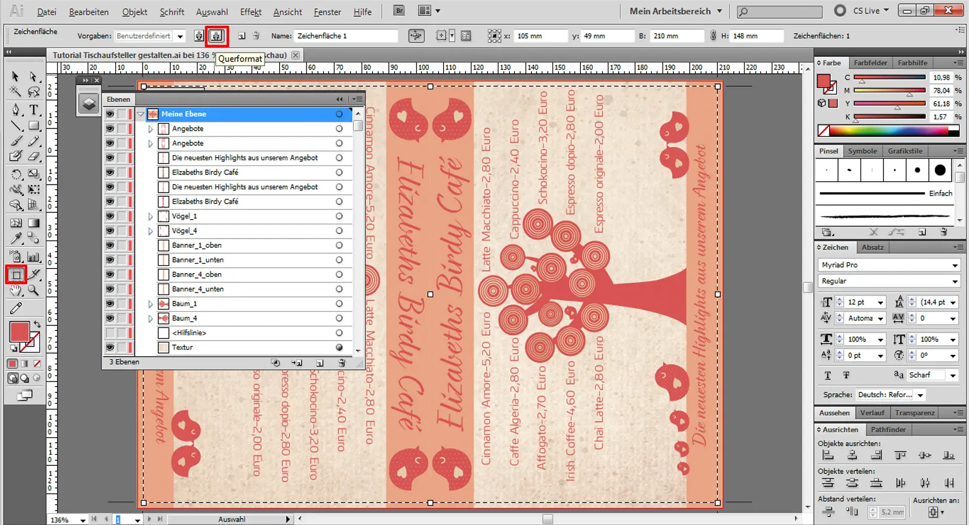 Tutorial Tischaufsteller gestalten 18
