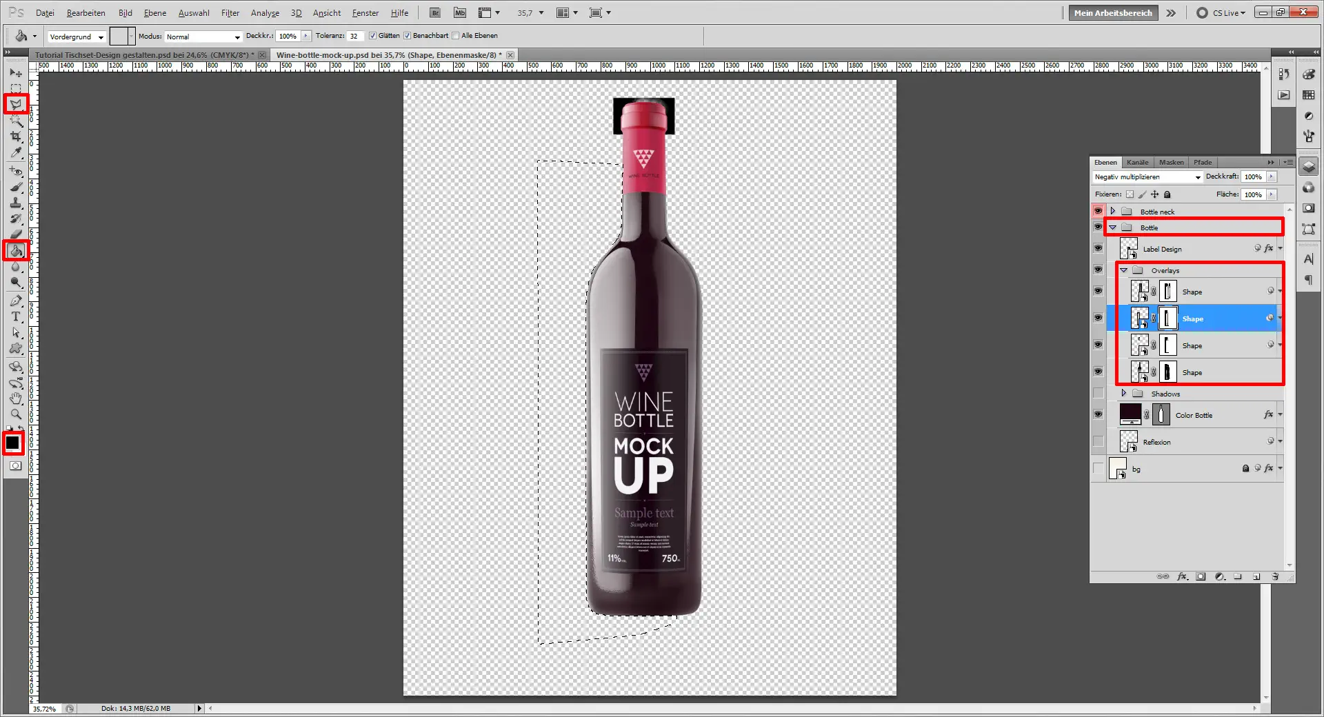 Tutorial Tischset Design selbst gestalten 04 Tischset Platzset Design selbst gestalten Wein