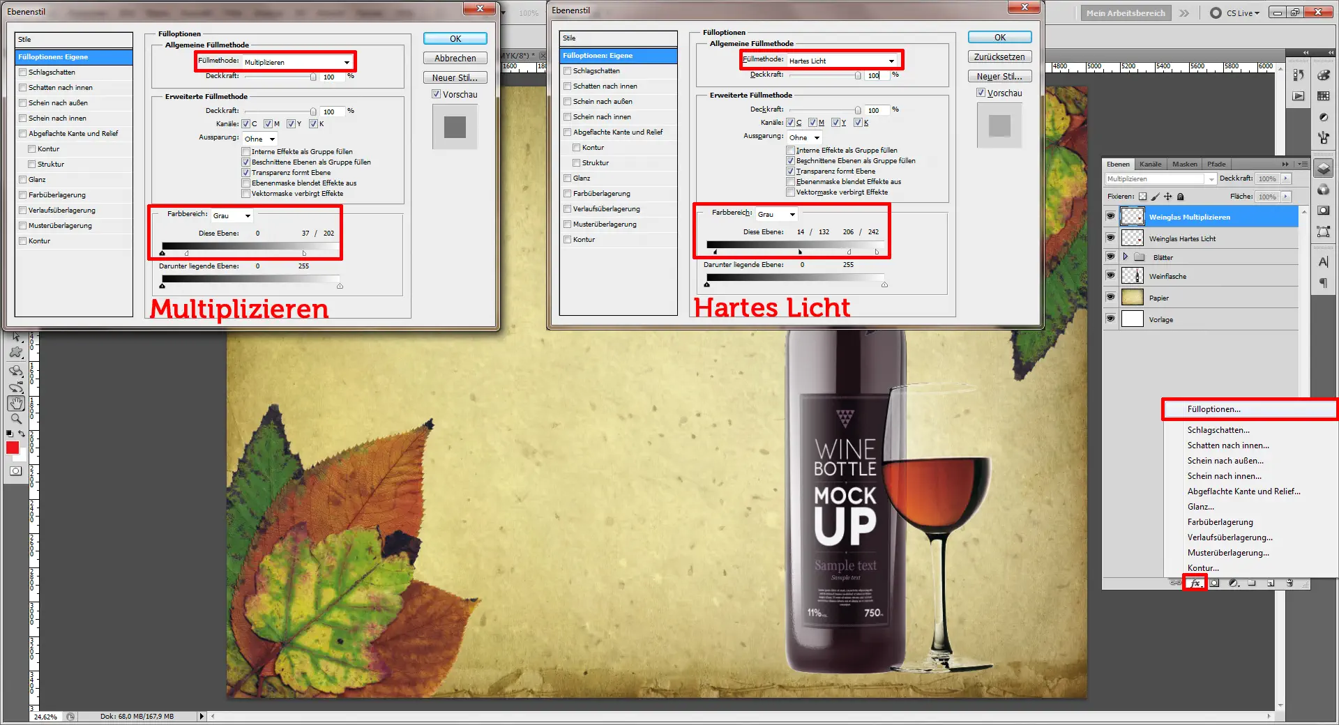 Tutorial Tischset Design selbst gestalten 09 Tischset Platzset Design selbst gestalten Wein 3