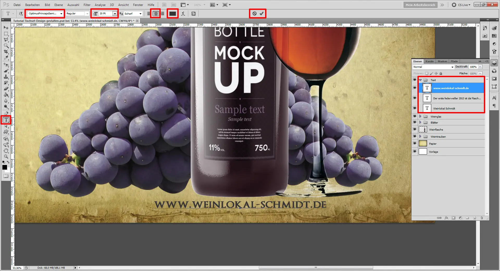 Tutorial Tischset Design selbst gestalten 15 Tischset Platzset Design selbst gestalten zoom