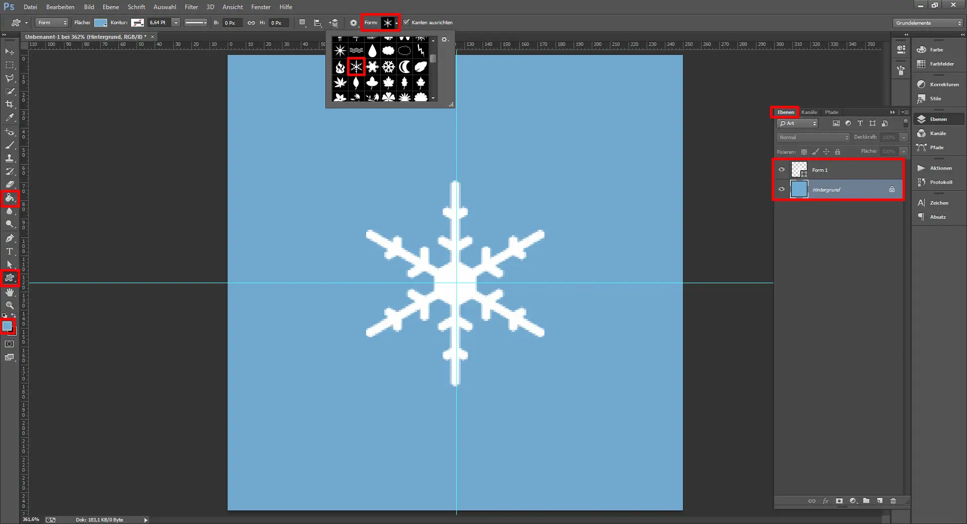Tutorial Weihnachtskarte geschäftlich 1