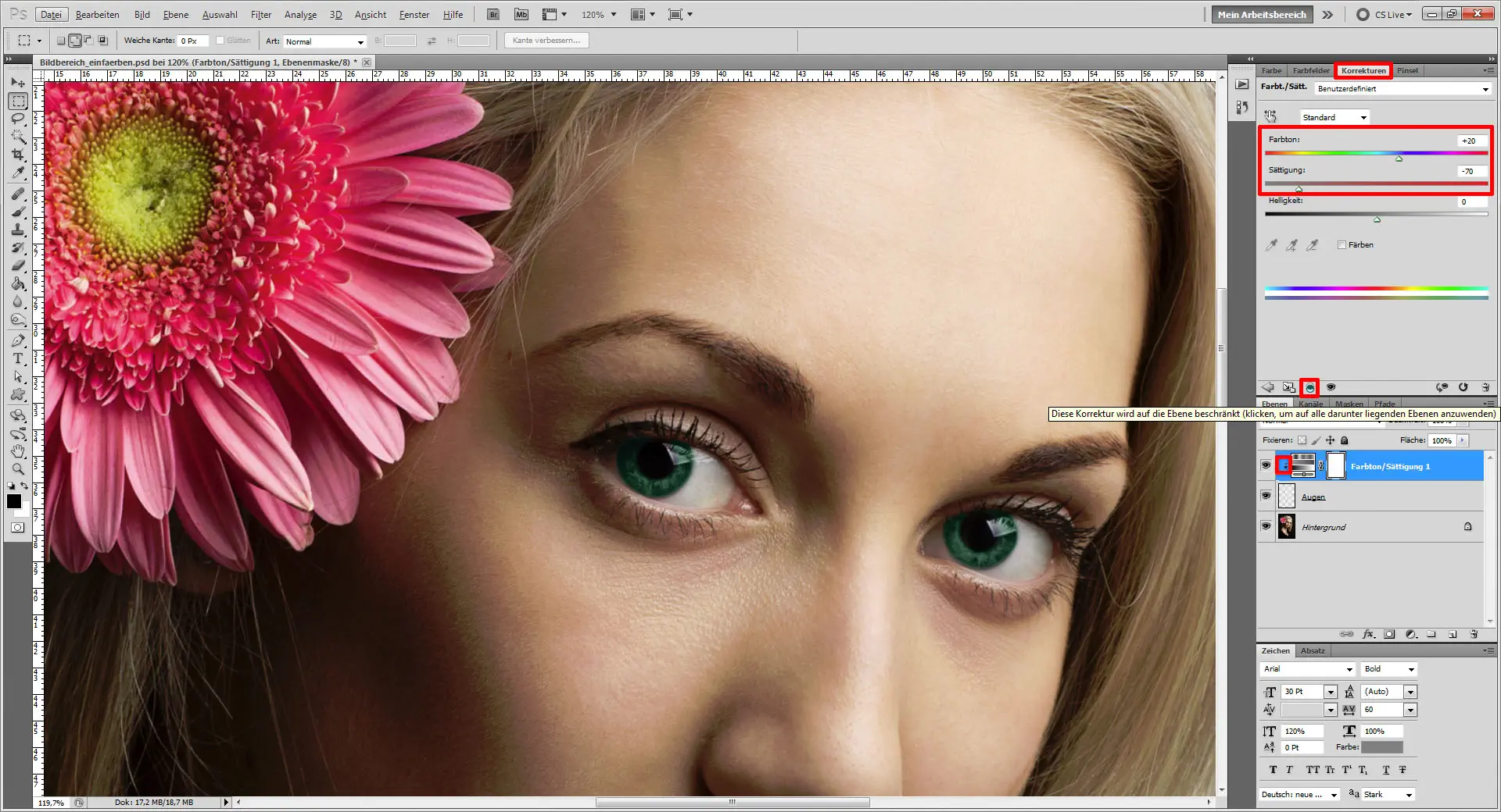 Tutorial Farbe ersetzen Photoshop 05