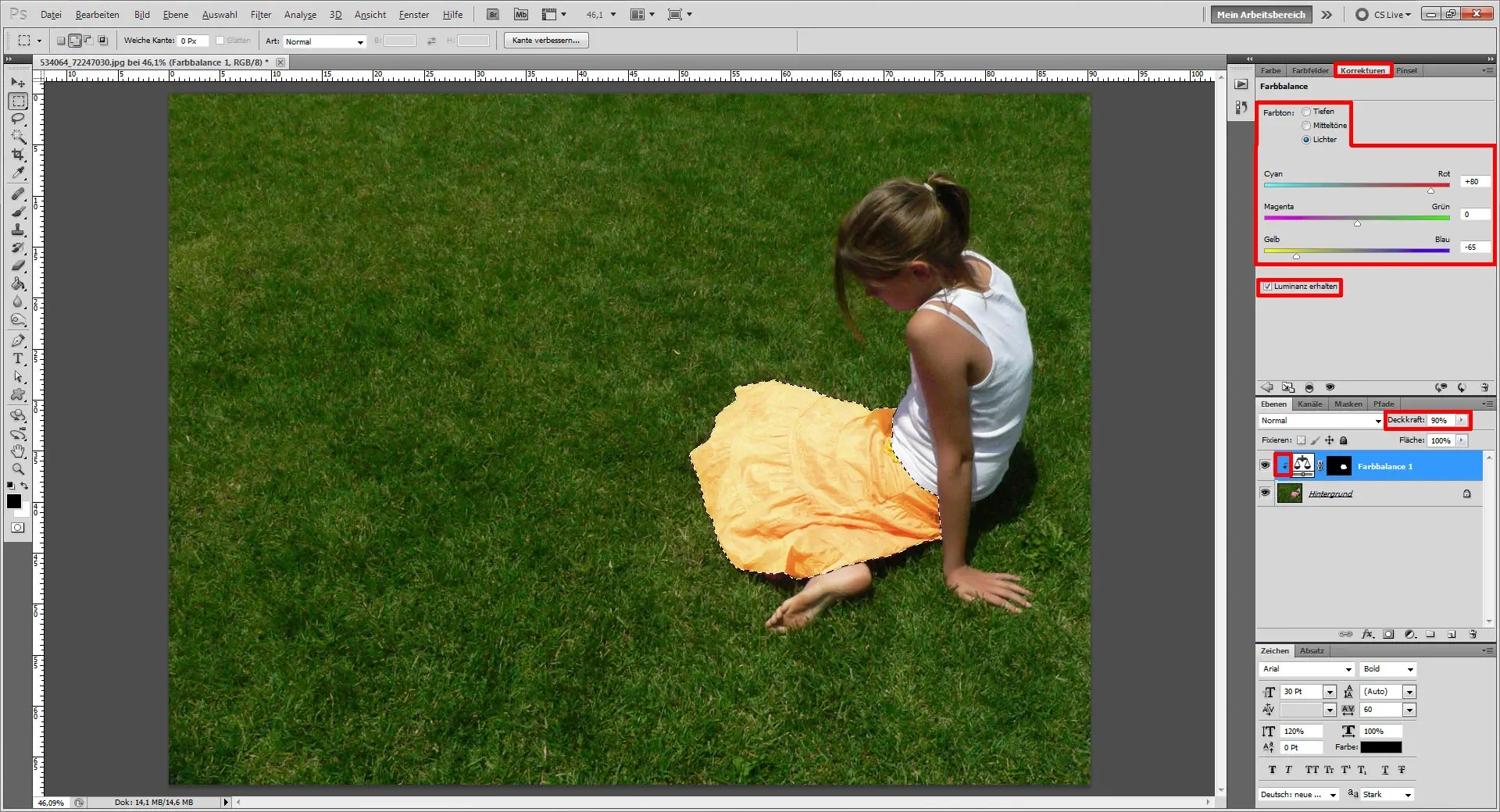 Tutorial Farbe ersetzen Photoshop 07