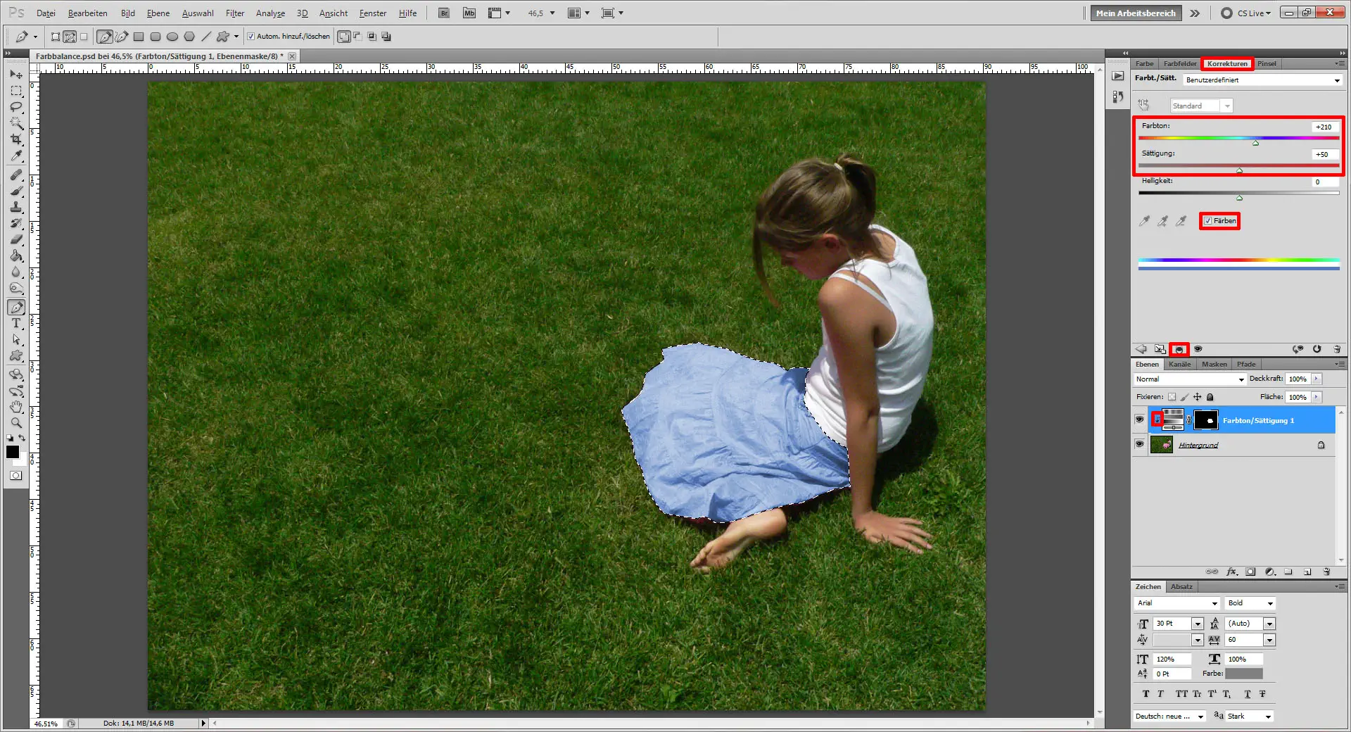 Tutorial Farbe ersetzen Photoshop 08