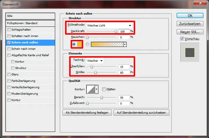 Tutorial: Flyer für die Weihnachtsfeier in Photoshop (9a)