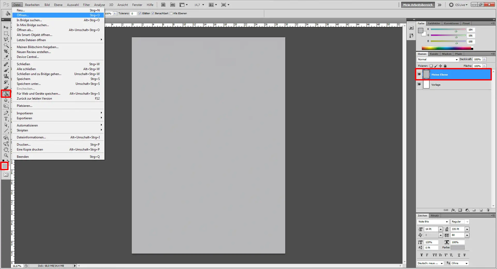 Fotocollage erstellen Photoshop  "Meine Ebene"