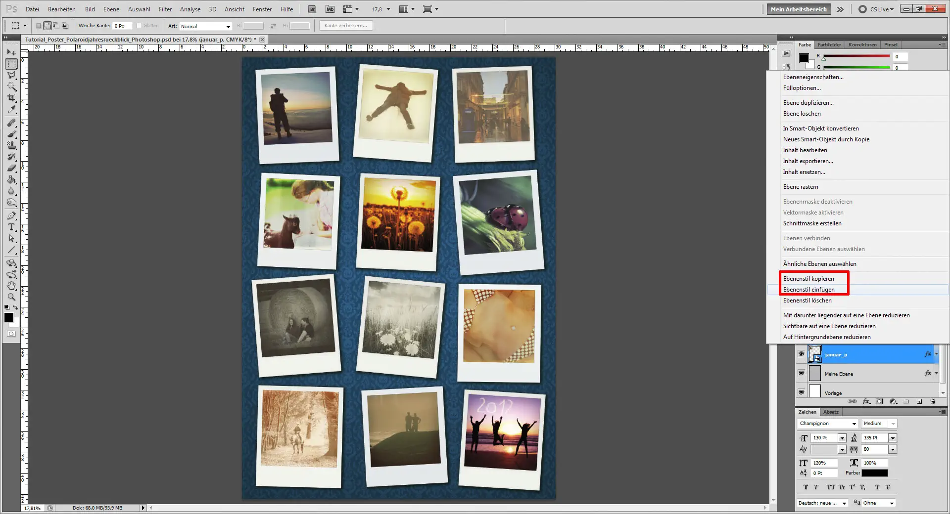 Fotocollage erstellen Photoshop  "Trick"