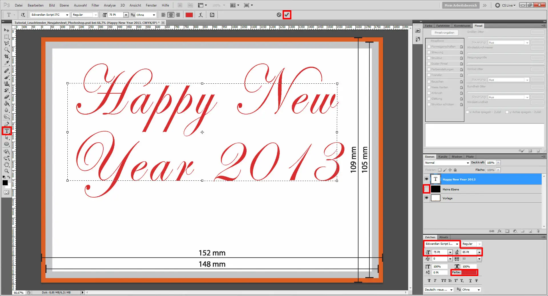 Tutorial Glitzerschrift Photoshop (2)