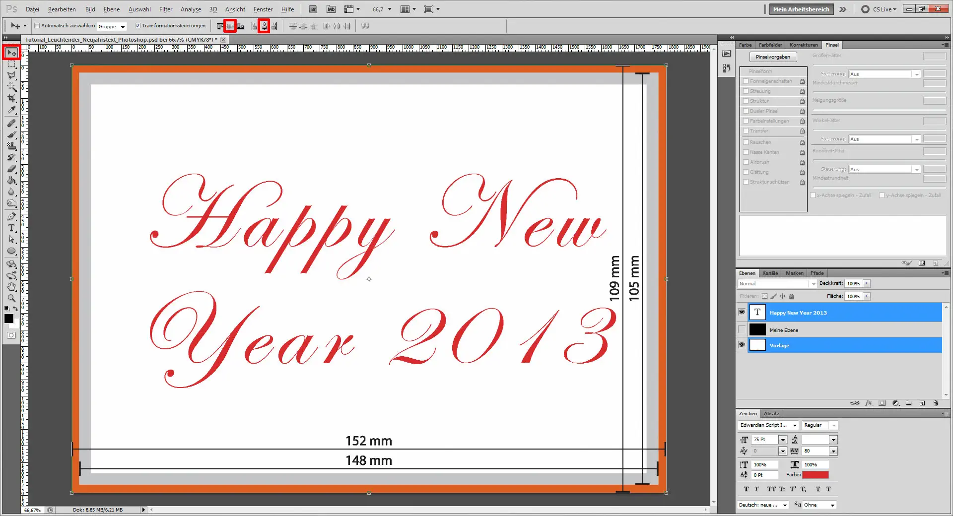 Tutorial Glitzerschrift Photoshop (3)