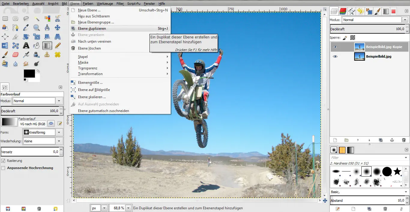 Tutorial Vintage Effekt GIMP 01 Tutorial Vintage Effekt GIMP 01